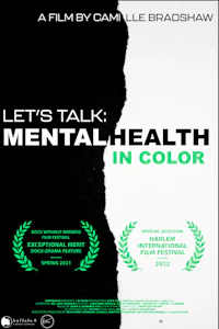 let's talk mental health in color poster